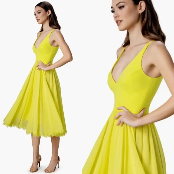 Dress the Population | Dresses | Alicia Mixed Media Midi Dressdress The  Populationsize Xxs Xxsmall | Poshmark